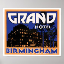 Grand Hotel Birmingham Posters