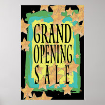 GRAND OPENING SALE Poster