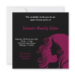 Grand Opening Salon (Maroon) invitations