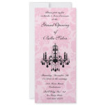 Grand Opening Victorian Damask (pink) invitations