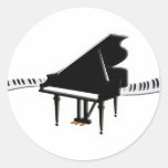 Grand piano and Keyboard Sticker