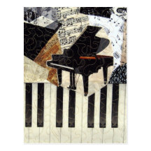 Grand Piano Postcard