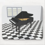 Grand Piano & Tile Floor: 3D Model: mousepads