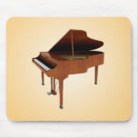 Grand Piano: Wood Finish: 3D Model: Mousepad