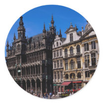 Grand Place, Brussels, Belgium Round Stickers