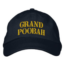 GRAND POOBAH Embroidered Cap Embroidered Baseball Caps