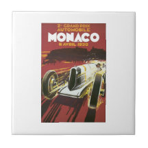 Grand Prix Monaco Avril 1930 Ceramic Tile