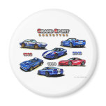 Grand Sport Corvettes 1963, 1996, 2010 Fridge Magnet