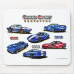 Grand Sport Corvettes 1963, 1996, 2010 Mouse Pads