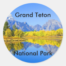 Grand Teton National Park Series 1 Round Sticker