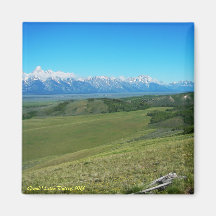 Grand Teton Valley, WY Refrigerator Magnets