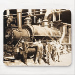 Grand Trunk Railroad Shop & Crew  - Vintage Mouse Pads