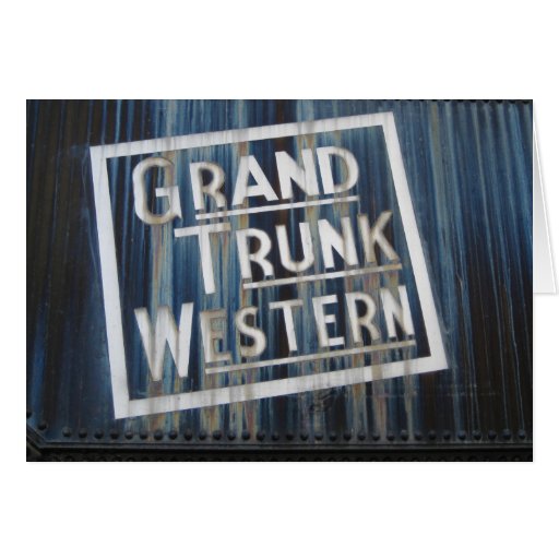 Grand Trunk Western Railroad Locomotive Engine Card