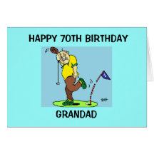 GRANDAD 70TH BIRTHDAY CARD