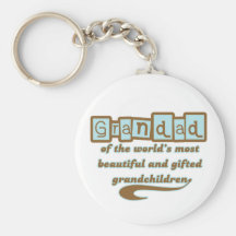 Grandad of Gifted Grandchildren Keychain
