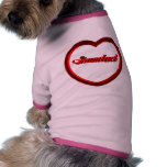 Grandad Red Heart Frame Doggie Tee