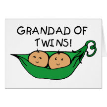Grandad Twin Pod Greeting Cards
