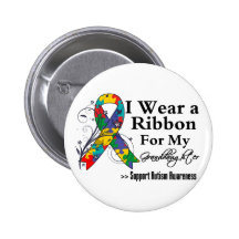 Granddaughter - Autism Ribbon Buttons