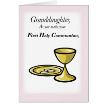 Granddaughter First Communion Cards
