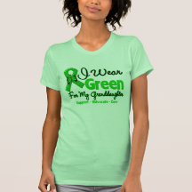 Granddaughter - Green  Awareness Ribbon Tee Shirts