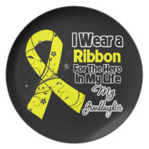 Granddaughter Hero in My Life Sarcoma Awareness Party Plates