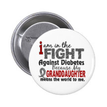 Granddaughter Means World To Me Diabetes Buttons