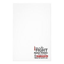 Granddaughter Means World To Me Diabetes Stationery Paper