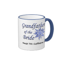 Grandfather of the Bride Blue Mugs