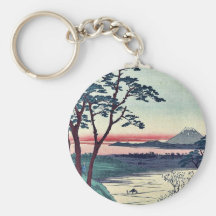 Grandfather's teahouse, Meguro by Andō, Hiroshige Key Chain