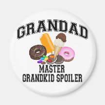 Grandkid Spoiler Grandad Magnet