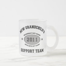 Grandkids Support Team Grandma Coffee Mugs