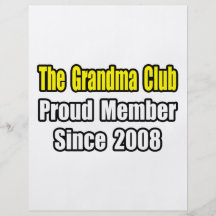 Grandma Club...Since 2008 Personalized Flyer