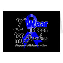 Grandma - Colon Cancer Ribbon Card