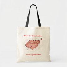 Grandma Is Born Canvas Bags