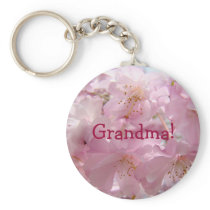 Grandma! key chain gifts Pink Tree Flower Blossoms