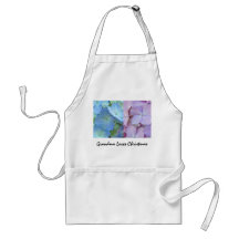 Grandma Loves Christmas aprons Holidays Floral