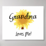 Grandma Loves Me Print