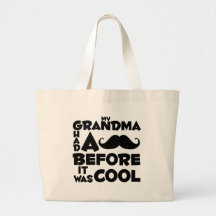 grandma moustache bag