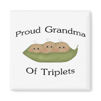Grandma Of Triplets Magnet