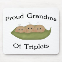 Grandma Of Triplets Mousepads