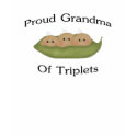 Grandma Of Triplets t-shirts