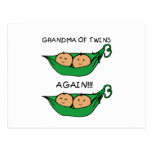 Grandma of Twins Again Pod Postcard