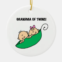 Grandma of Twins Gifts Ornament