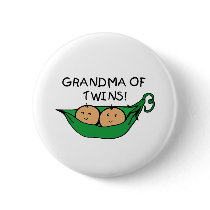 Grandma of Twins Pod Buttons