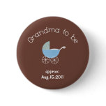Grandma to be-Baby Boy Button