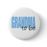 Grandma To Be (Blue Block Font) buttons