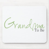 Grandma To Be (Green Script) Mouse Mat