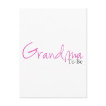 Grandma To Be (Pink Script) Postcards