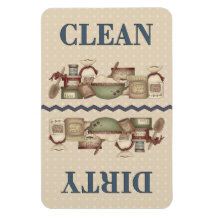 Grandma's Clean/Dirty 4x6 in. Vinyl Magnets