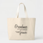 Grandmas Forever black Canvas Bags